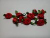 Red Fabric Roses*