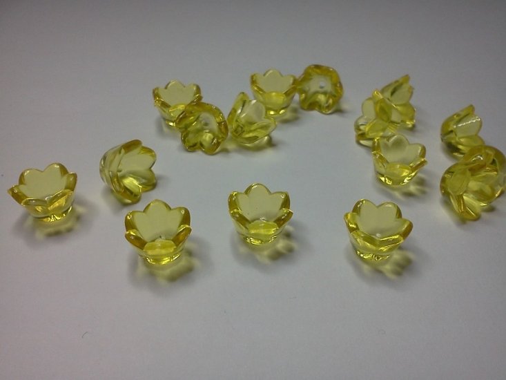 Yellow Flower Beads* - Click Image to Close