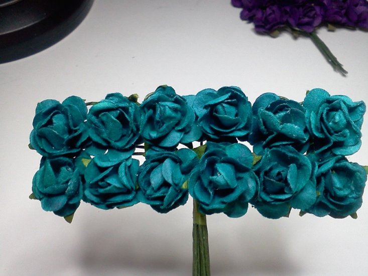 Teal Roses* - Click Image to Close