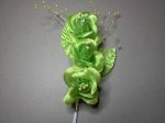 Green fabric Roses*