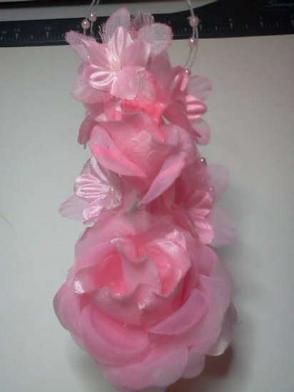 Pink Fabric Flowers* - Click Image to Close