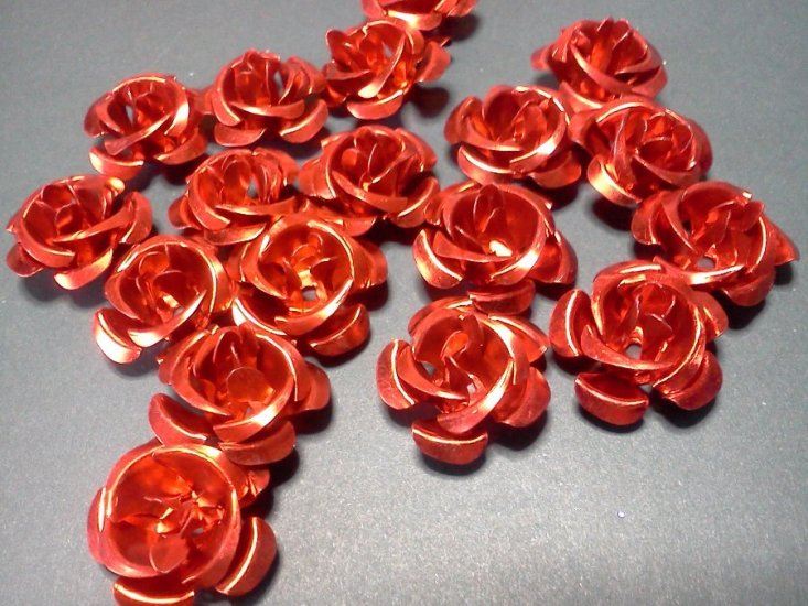 Red Aluminum Beads* - Click Image to Close