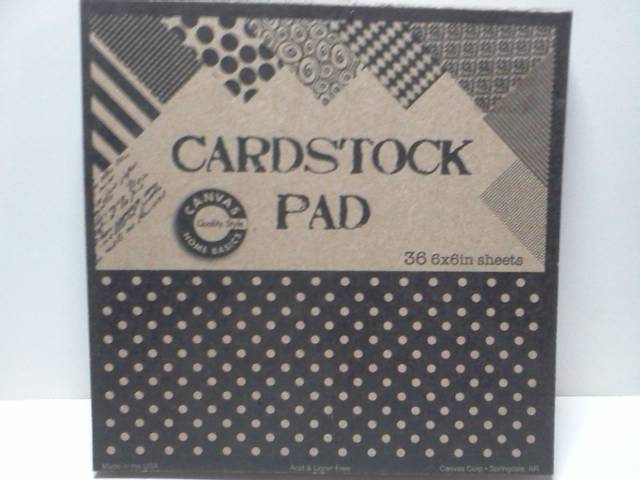 Canvas Cardstock Pad 6x6 Paper* - Click Image to Close