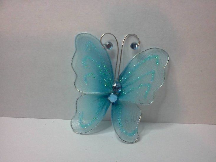 Light Blue Butterflies* - Click Image to Close