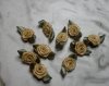 Gold Fabric Flowers*