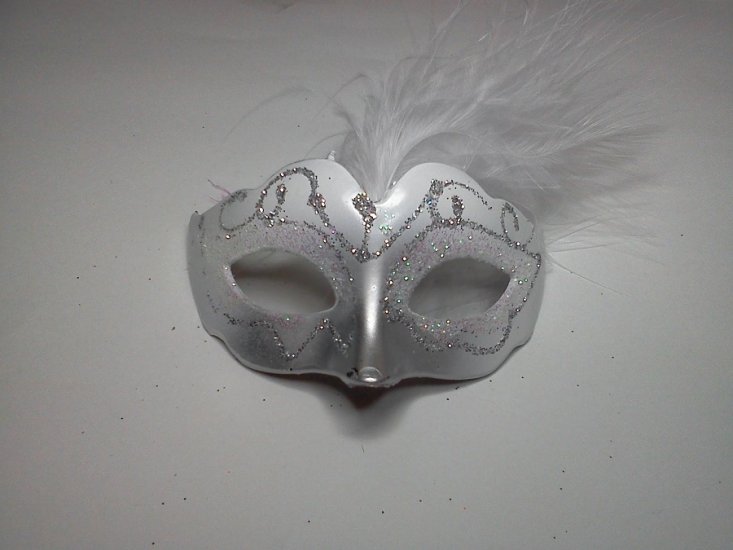 White/Silver Mask* - Click Image to Close