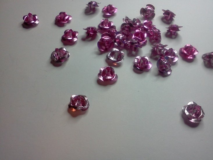 Pink Aluminum Beads* - Click Image to Close