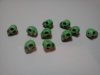 Bright Green Skull Beads*
