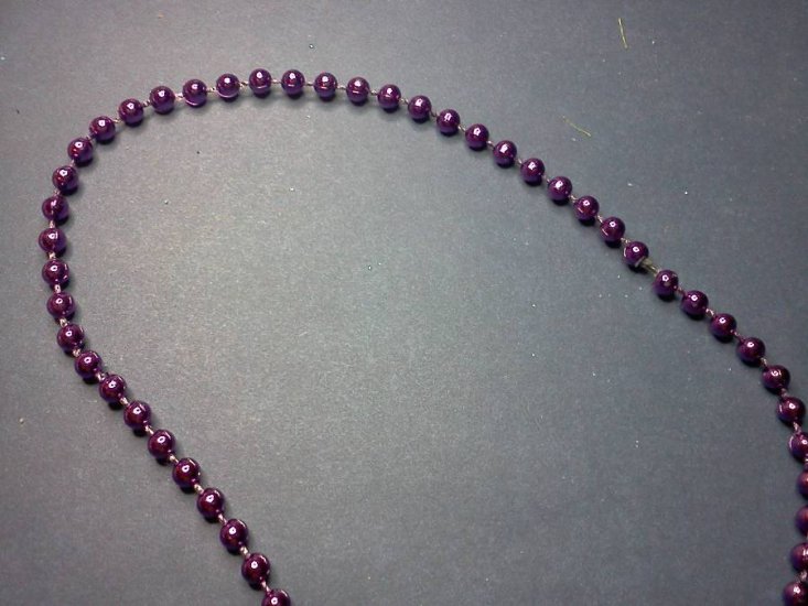 Metallic Purple Bead Trim - Click Image to Close