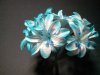 Two Tone Turquoise Flowers*