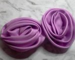 2 Lavender Fabric Roses*