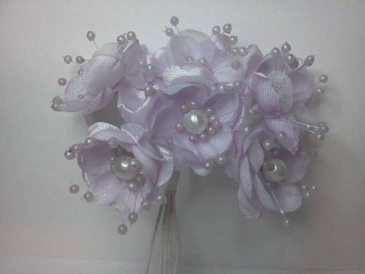 Lavender Fabric Roses* - Click Image to Close