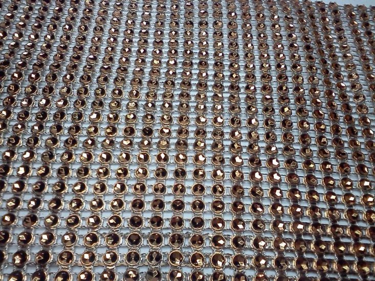 Brown Mesh Bling - Click Image to Close
