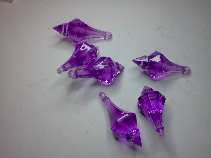 Acrylic Purple Teardrops* - Click Image to Close