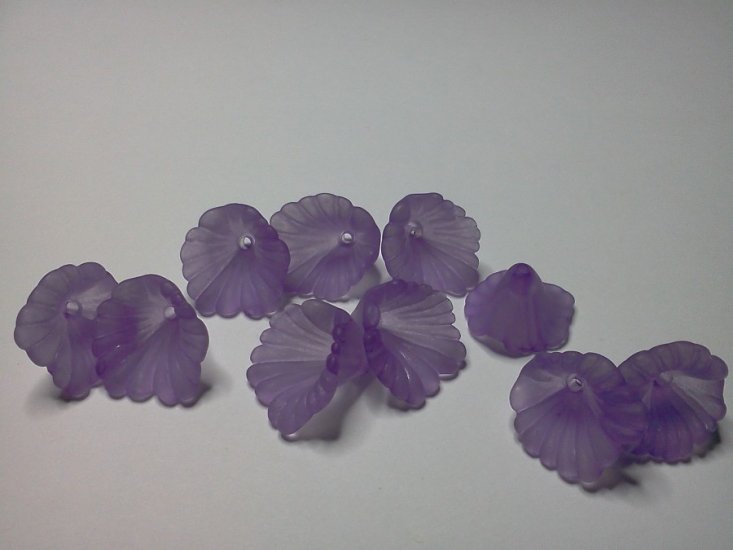 Purple Flower Beads* - Click Image to Close