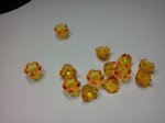Orange Flower Beads*
