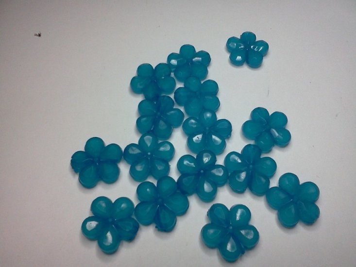 Blue Flower Beads* - Click Image to Close