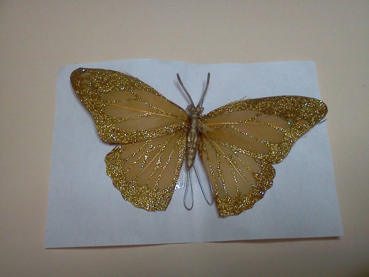 Gold Butterfly large - Click Image to Close