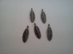 Bronze Feather Charms*