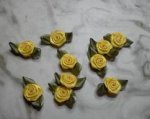 Yellow Fabric Flowers*