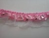 Pink Satin Organza with Silver*