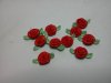 Red Fabric Roses*