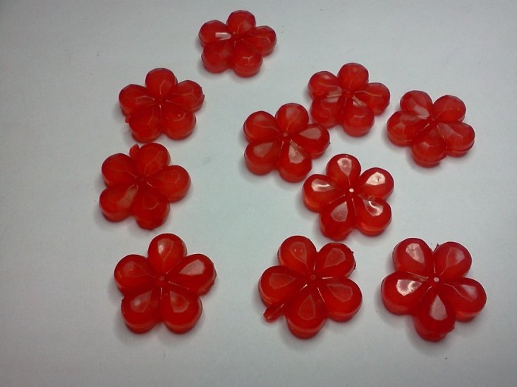 Red Flower Beads* - Click Image to Close