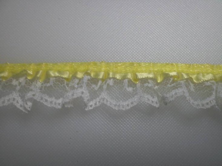 Yellow Satin Lace Trim* - Click Image to Close