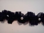 Black Trim with Pearls*