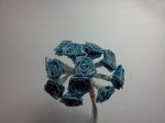 Metallic Blue Flowers*