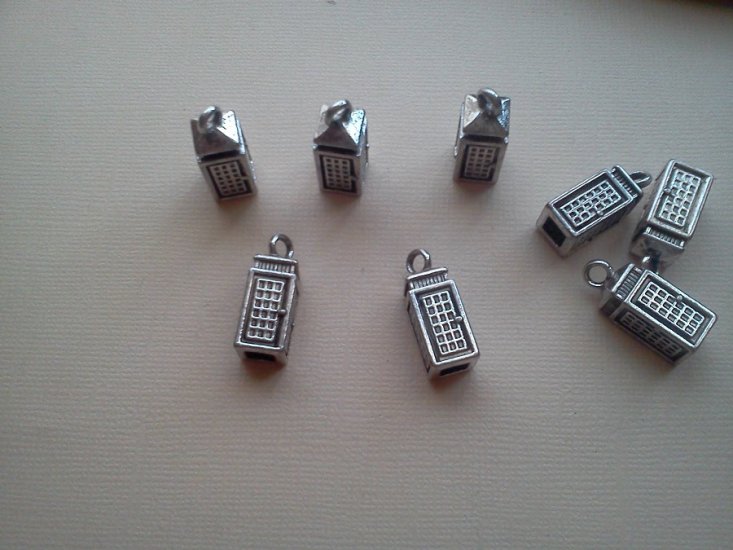 Telephone Booth Charms* - Click Image to Close