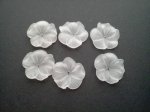 10 Frosted Flower Beads*