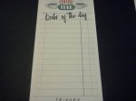 Friends Order of the Day todo list Pad