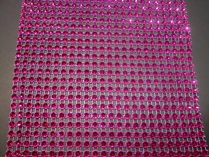 Dark Pink Mesh Bling - Click Image to Close