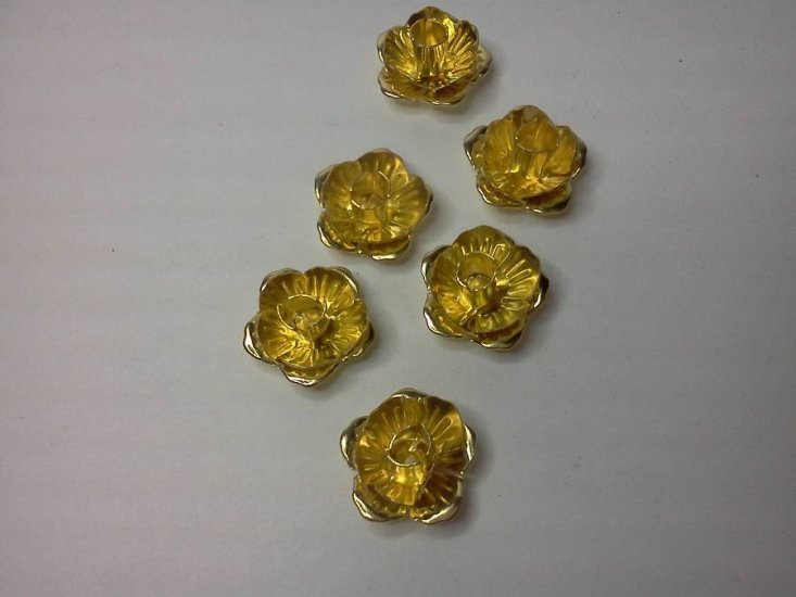 Gold Flower Beads* - Click Image to Close