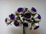 Purple/White Porcelain Roses*