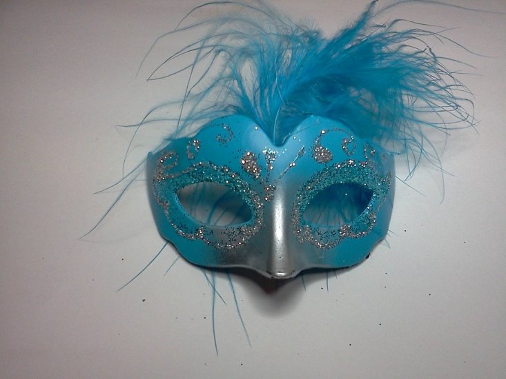 Turquoise/Silver Mask* - Click Image to Close