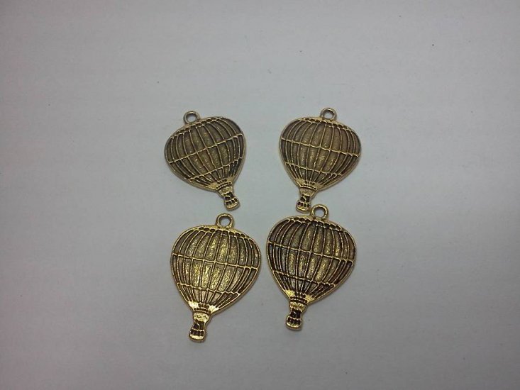 Gold Balloon Charms* - Click Image to Close
