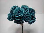 Green Fabric Roses