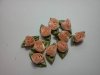 Peach Fabric Roses*