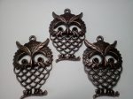 Antique Bronze Owls*