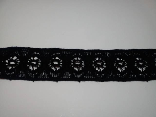 Black Crochet Lace* - Click Image to Close