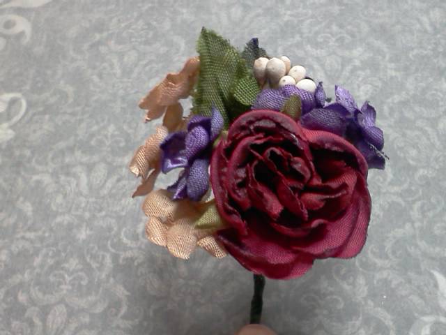 2 Mix Flowers with Brooch Pin* - Click Image to Close