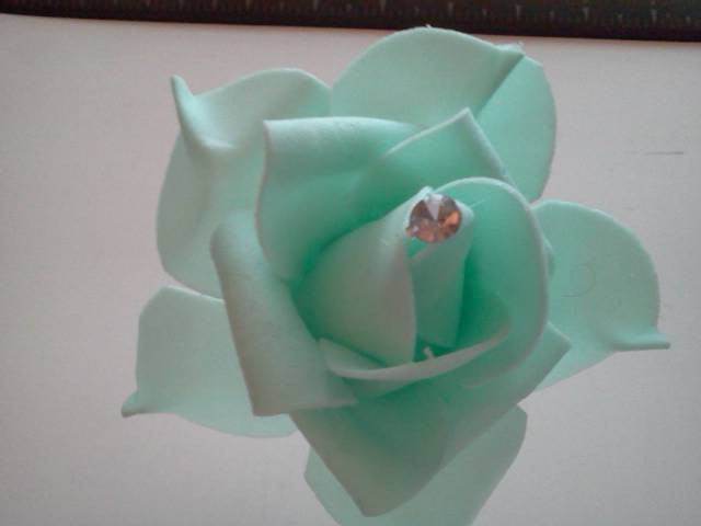 Mint Foam Roses* - Click Image to Close