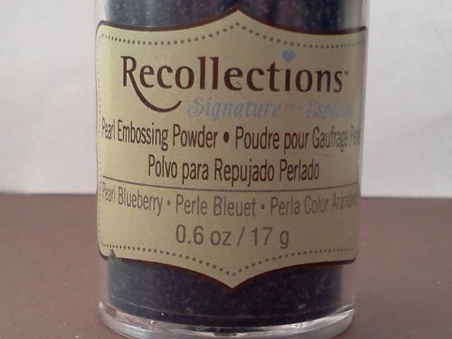 Pearl Blueberry Embossing Powder* - Click Image to Close