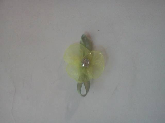Green Fabric Flowers* - Click Image to Close
