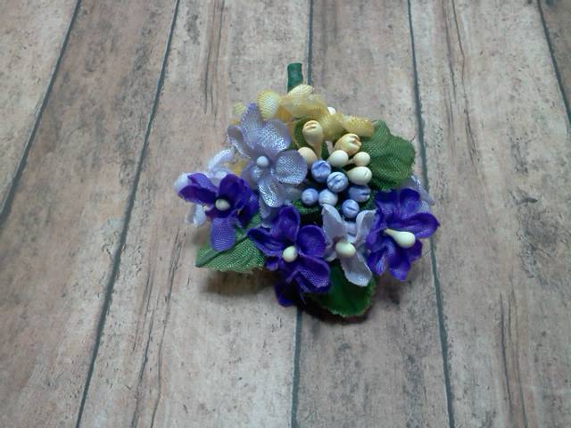 2 Mix Flowers with Brooch Pin* - Click Image to Close