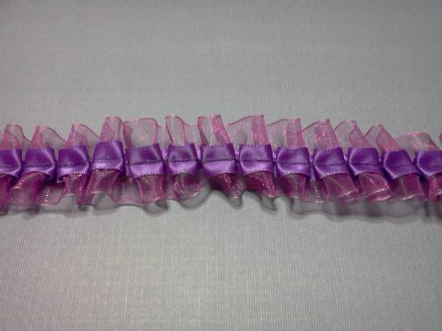 Purple Pleated Trim* - Click Image to Close